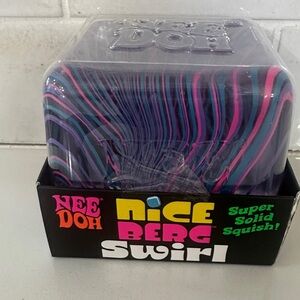 *LAST ONE* NEEDOH Nice Berg Swirl Super Solid Squish - Purple & Pink